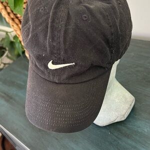 Nike Classic Black Hat with White Logo